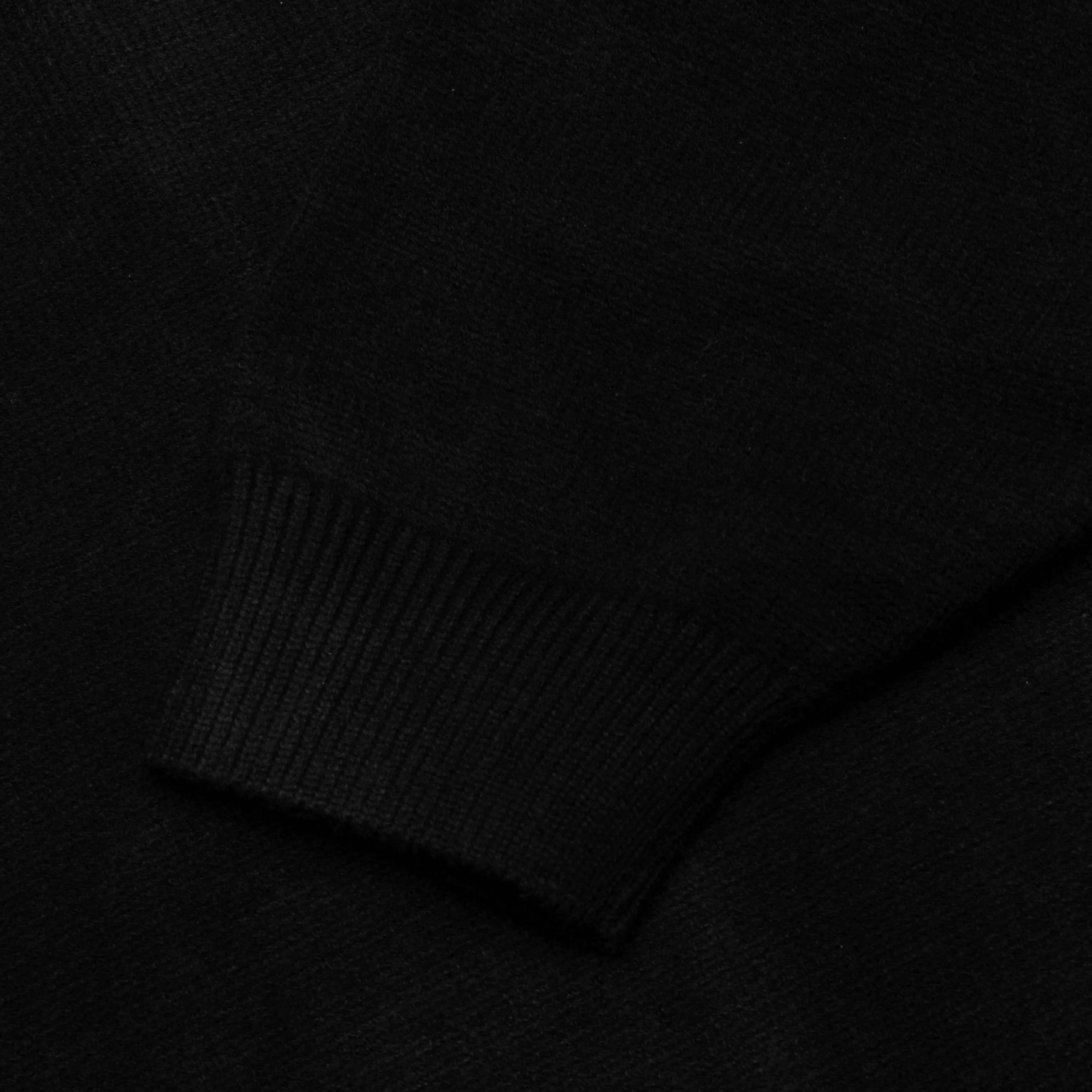 Core Knit Polo - Jet Black