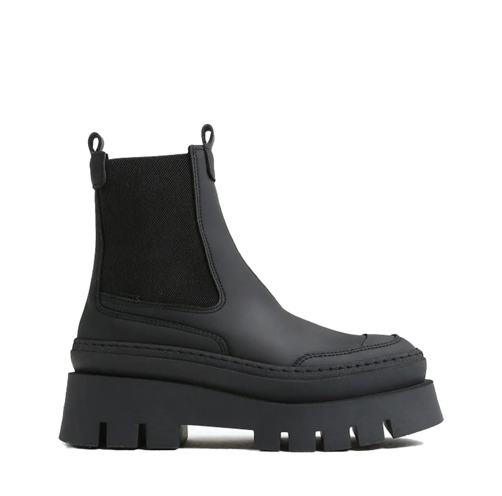 Evi Ann Black Biker Chelsea Boots - Black Biker Chelsea Boots by Evi Ann