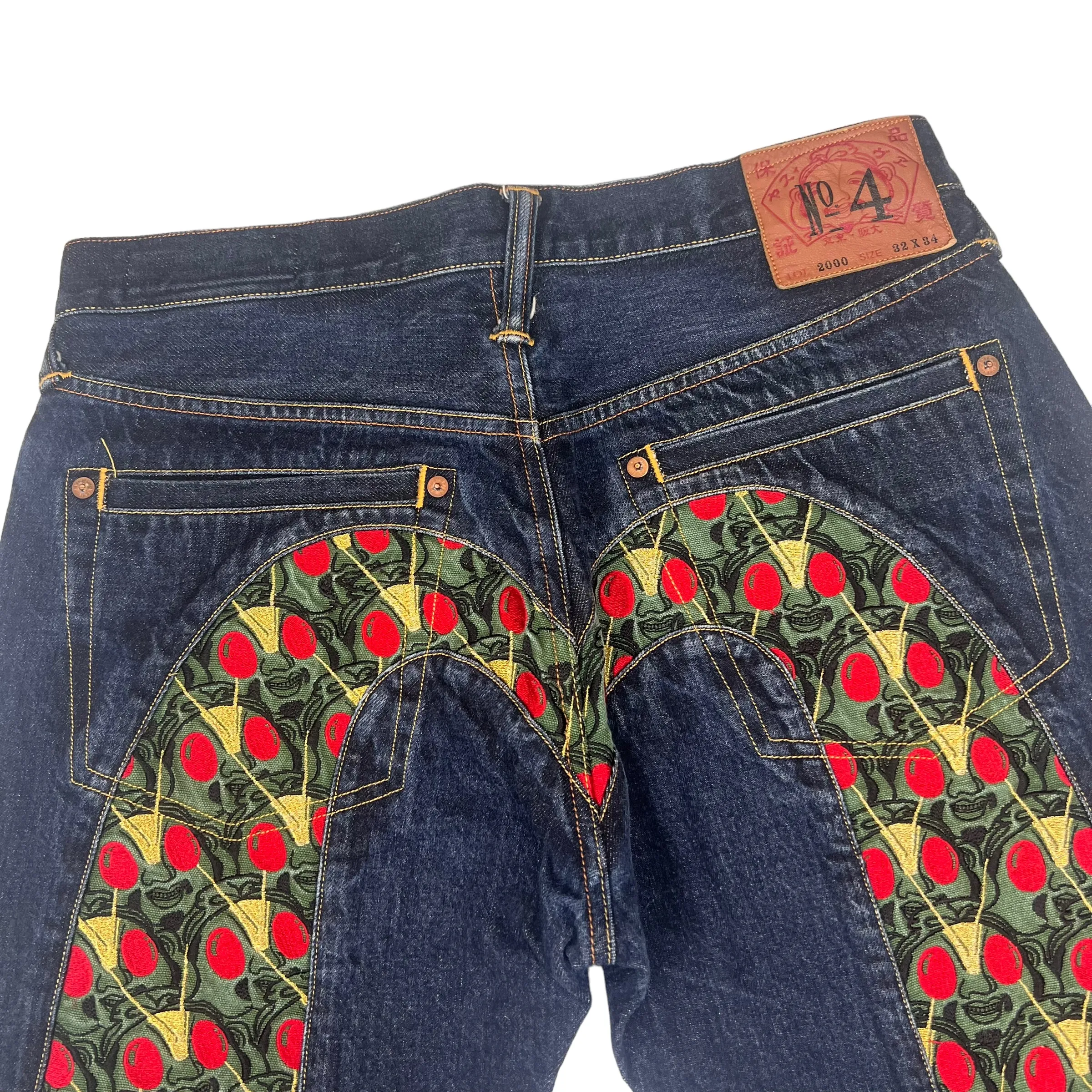 Evisu Diacock Style Blue Denim Jeans