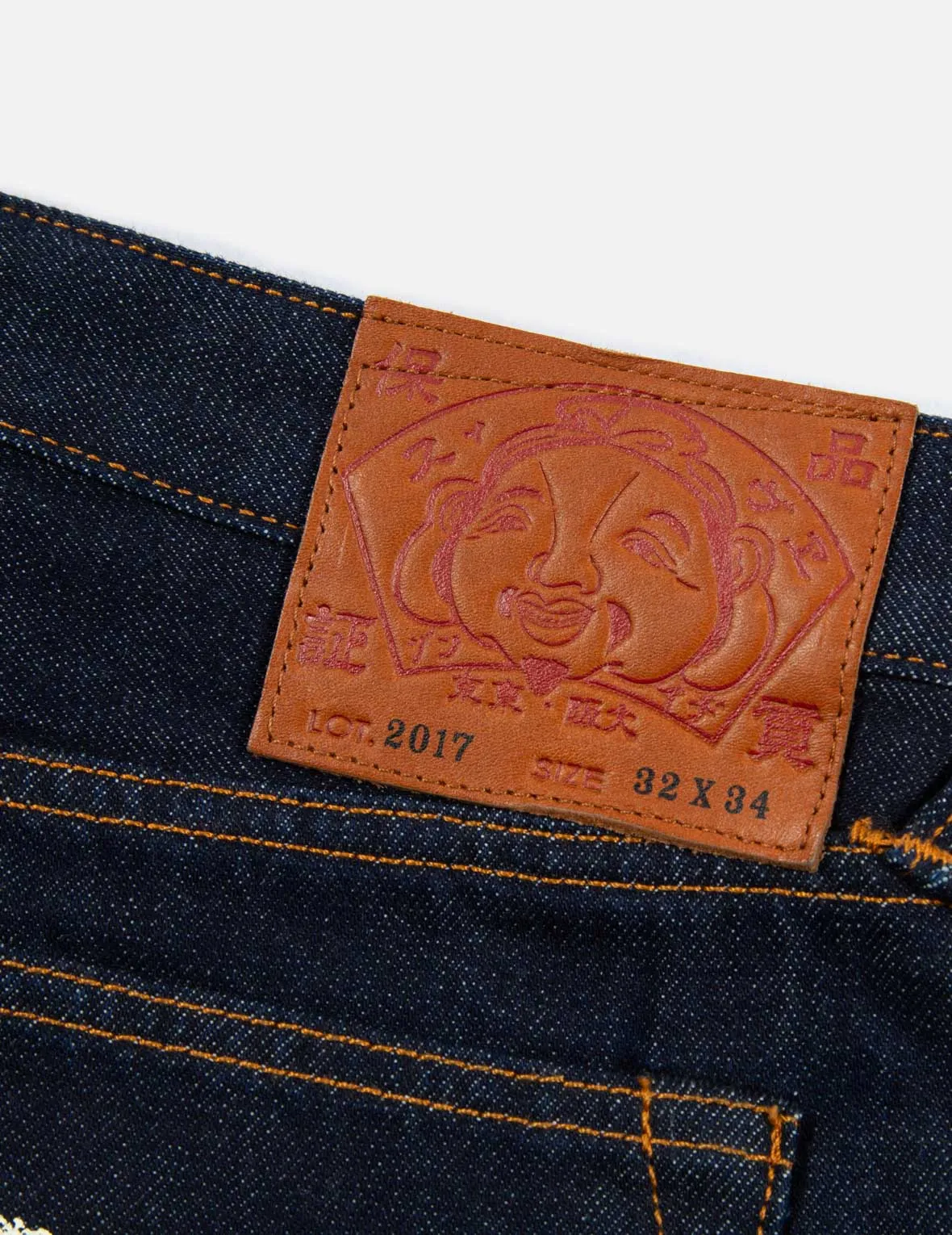 Faded Seagull Print Carrot-Fit Jeans #2017