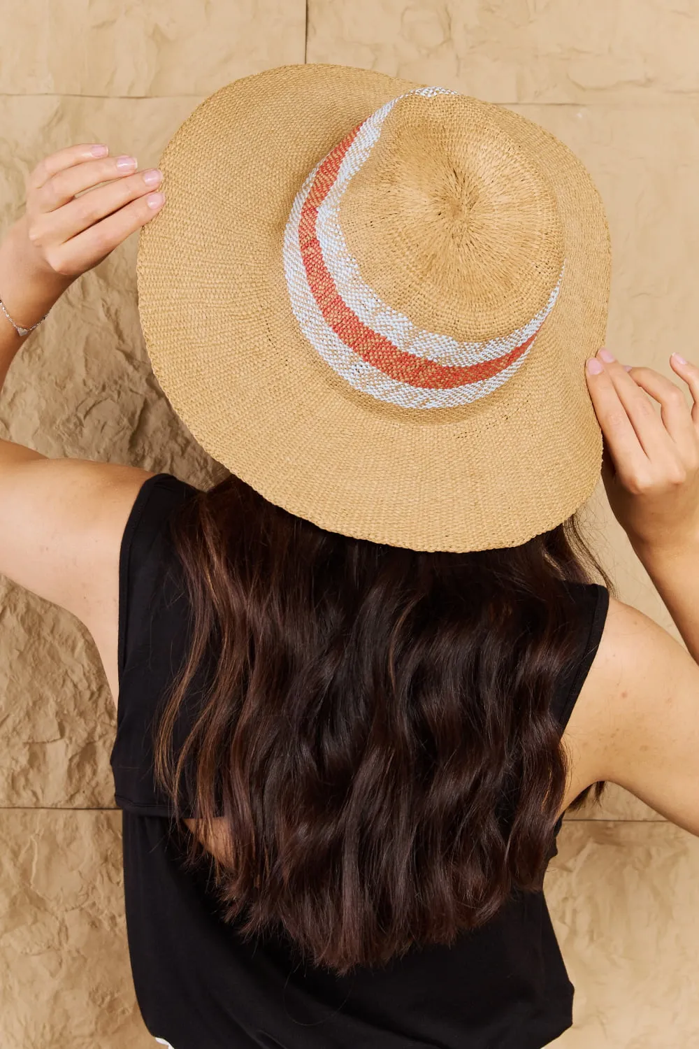 Vivid Glow Straw Sun Hat from Fame Protect Me