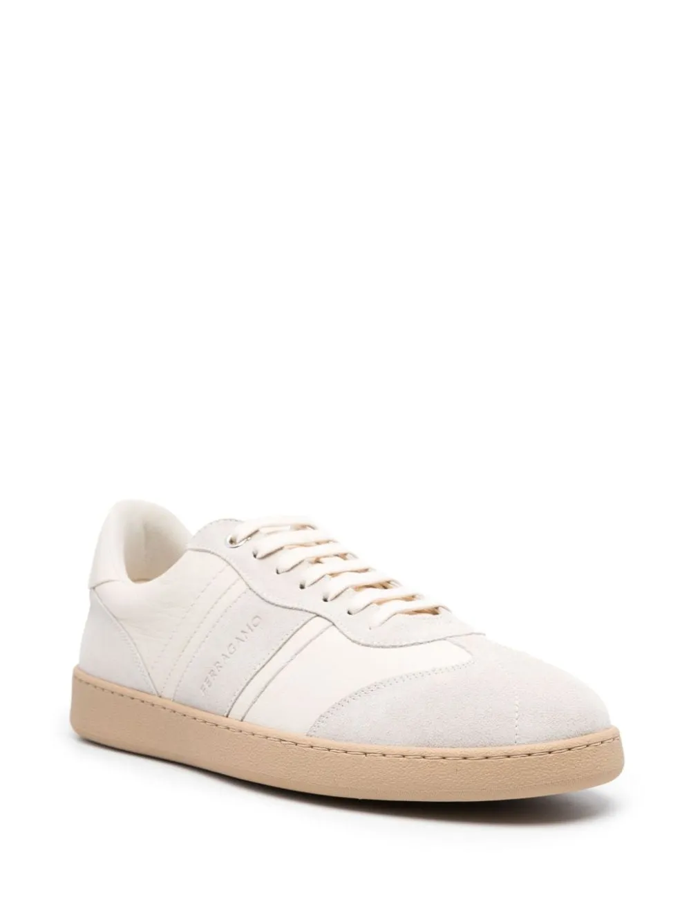 Ferragamo    Ferragamo Logo Leather Sneakers