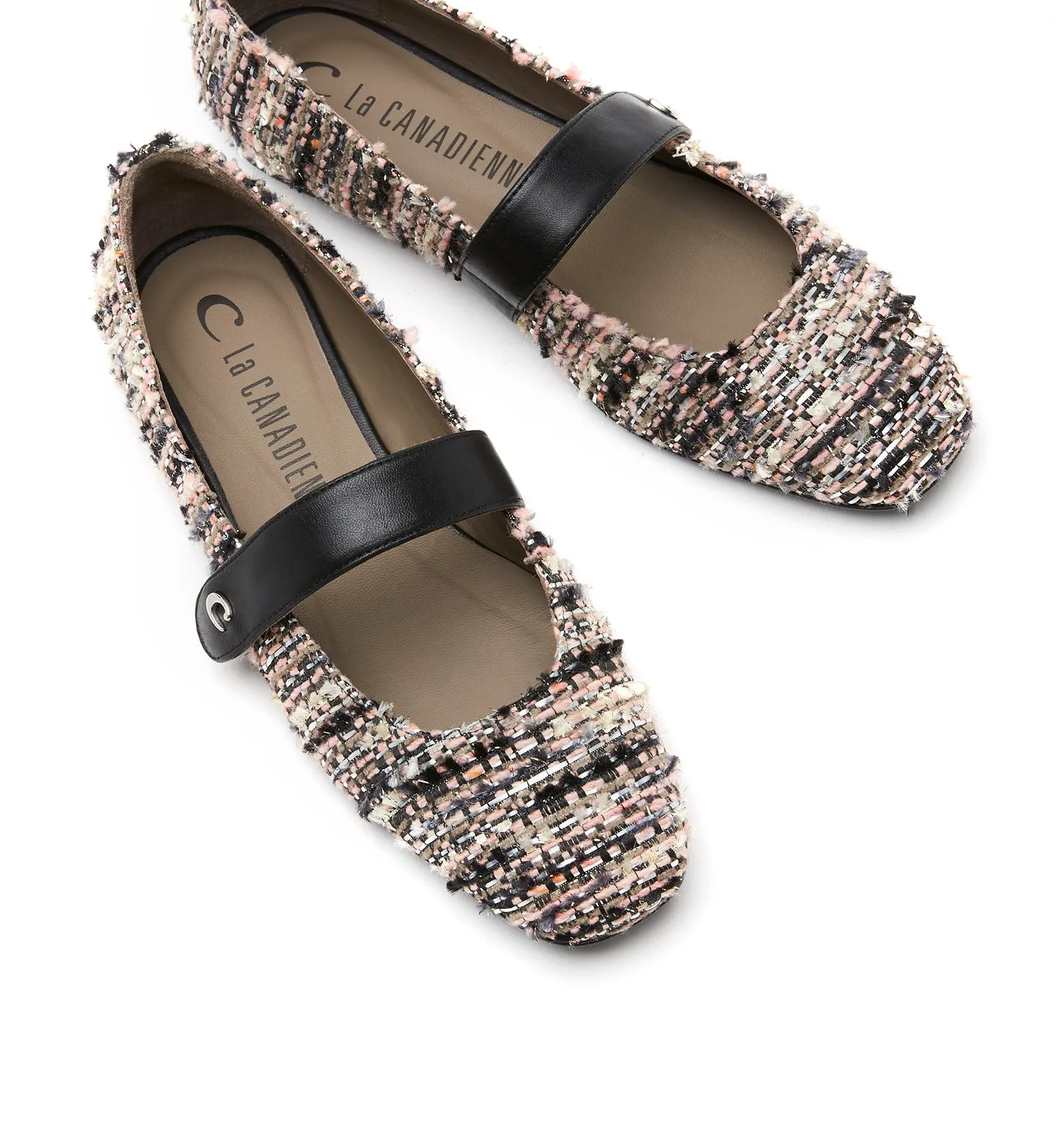 FIFER MARY JANE TWEED FLAT