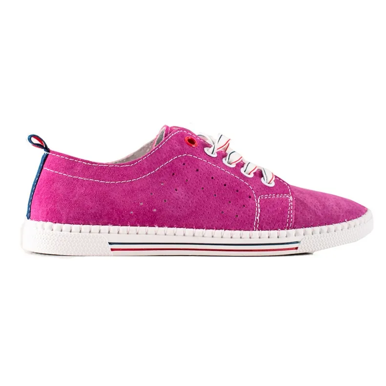 Filippo Classic Leather Sneakers pink