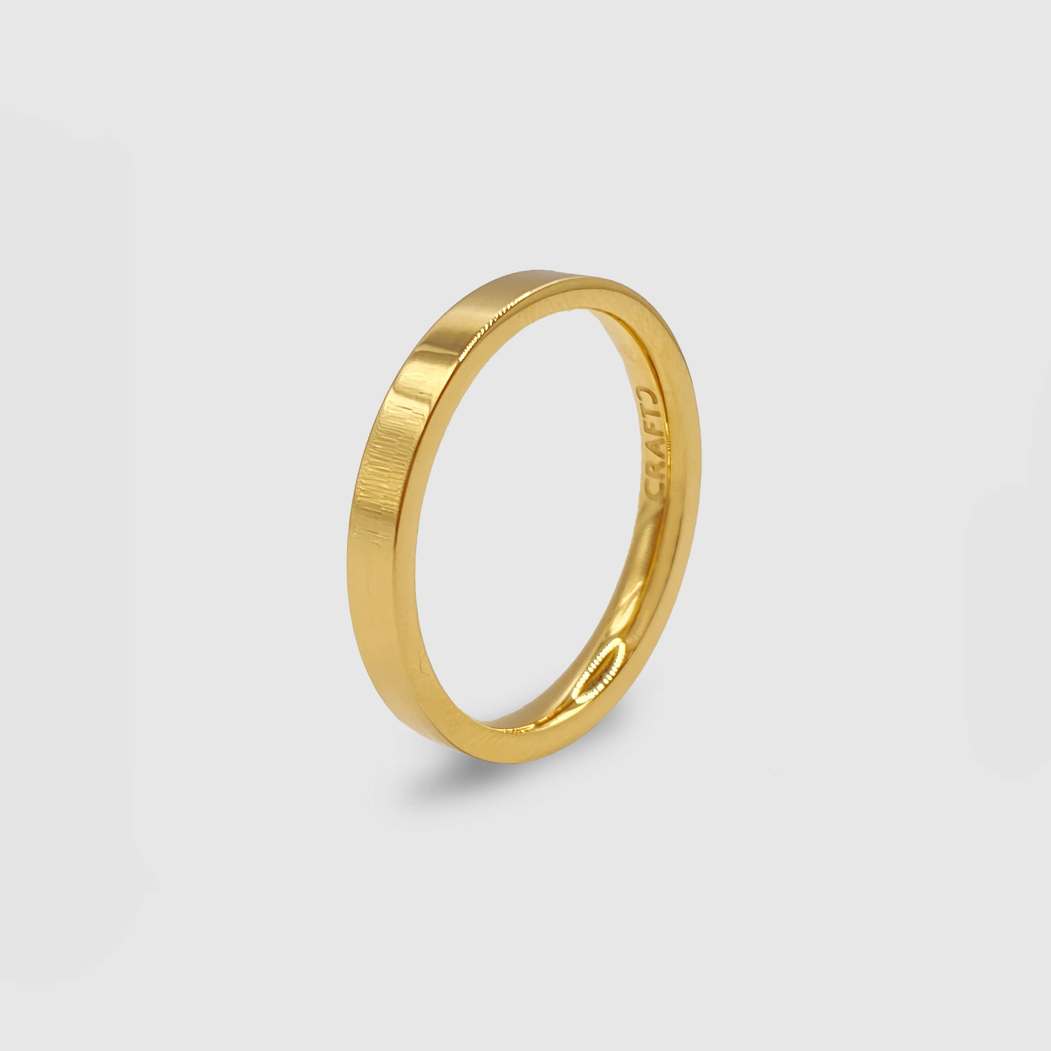 Flat Band Ring (Gold) 3mm