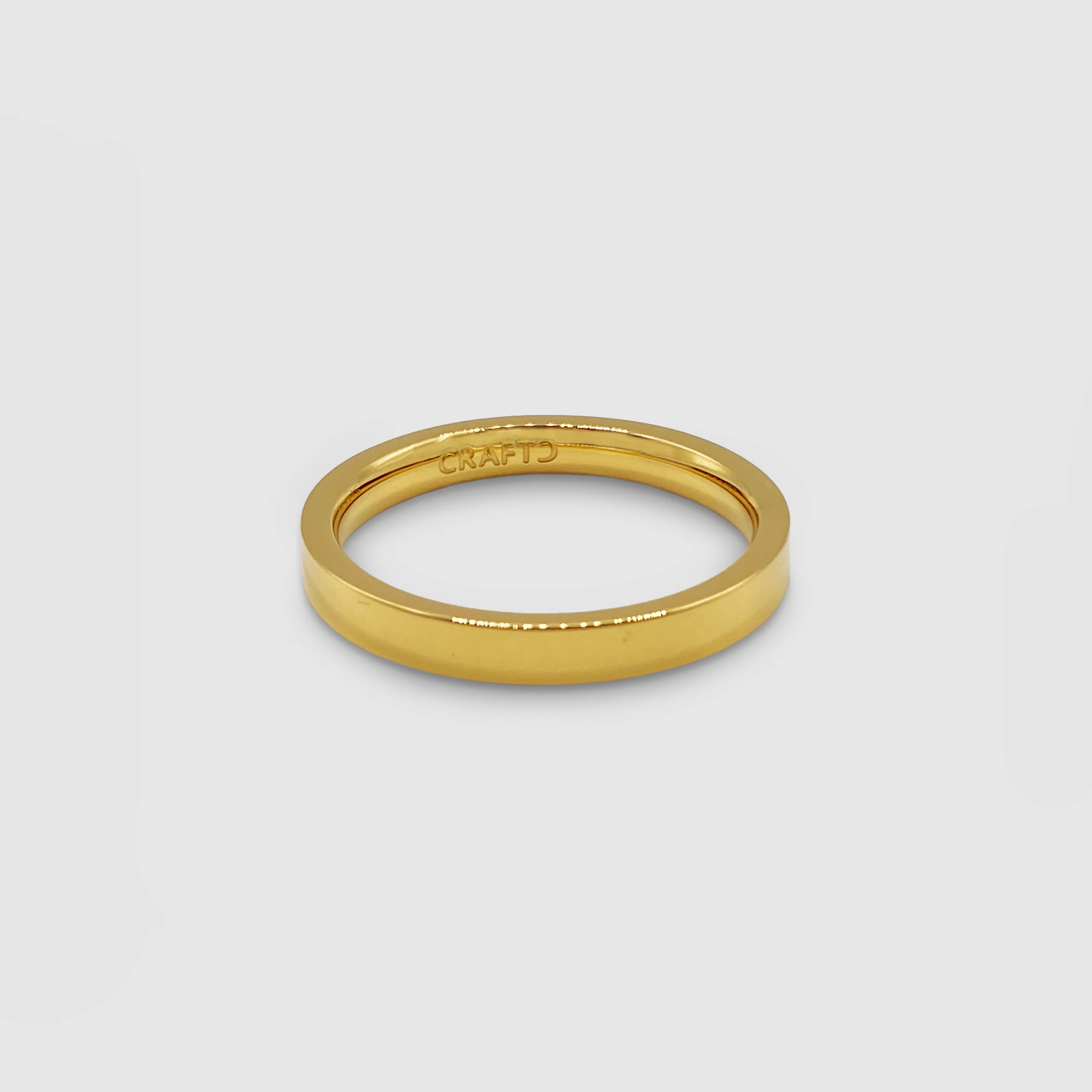 Flat Band Ring (Gold) 3mm