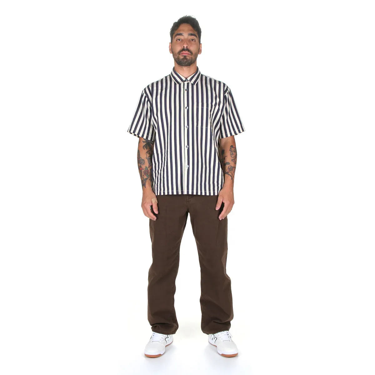 Flat Bottom Striped Shirt