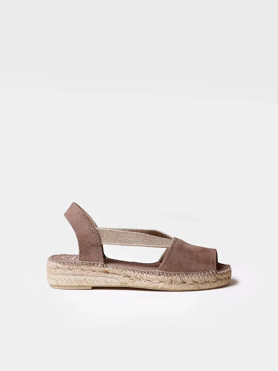 Flat suede sandal - ELLA