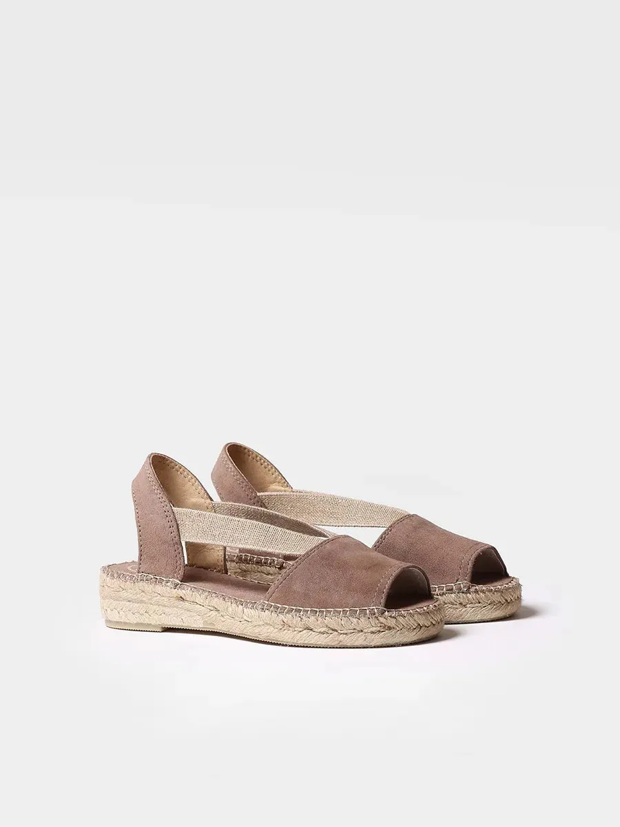 Flat suede sandal - ELLA