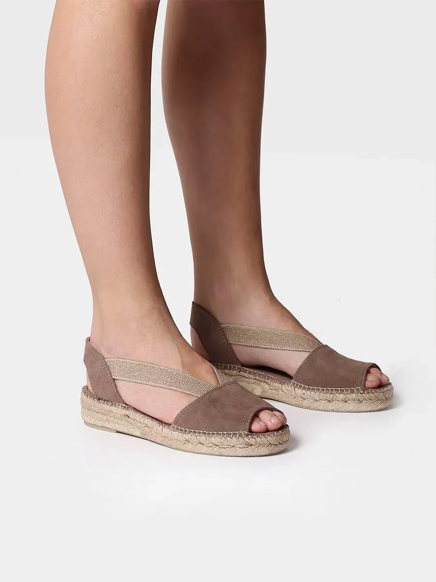 Flat suede sandal - ELLA