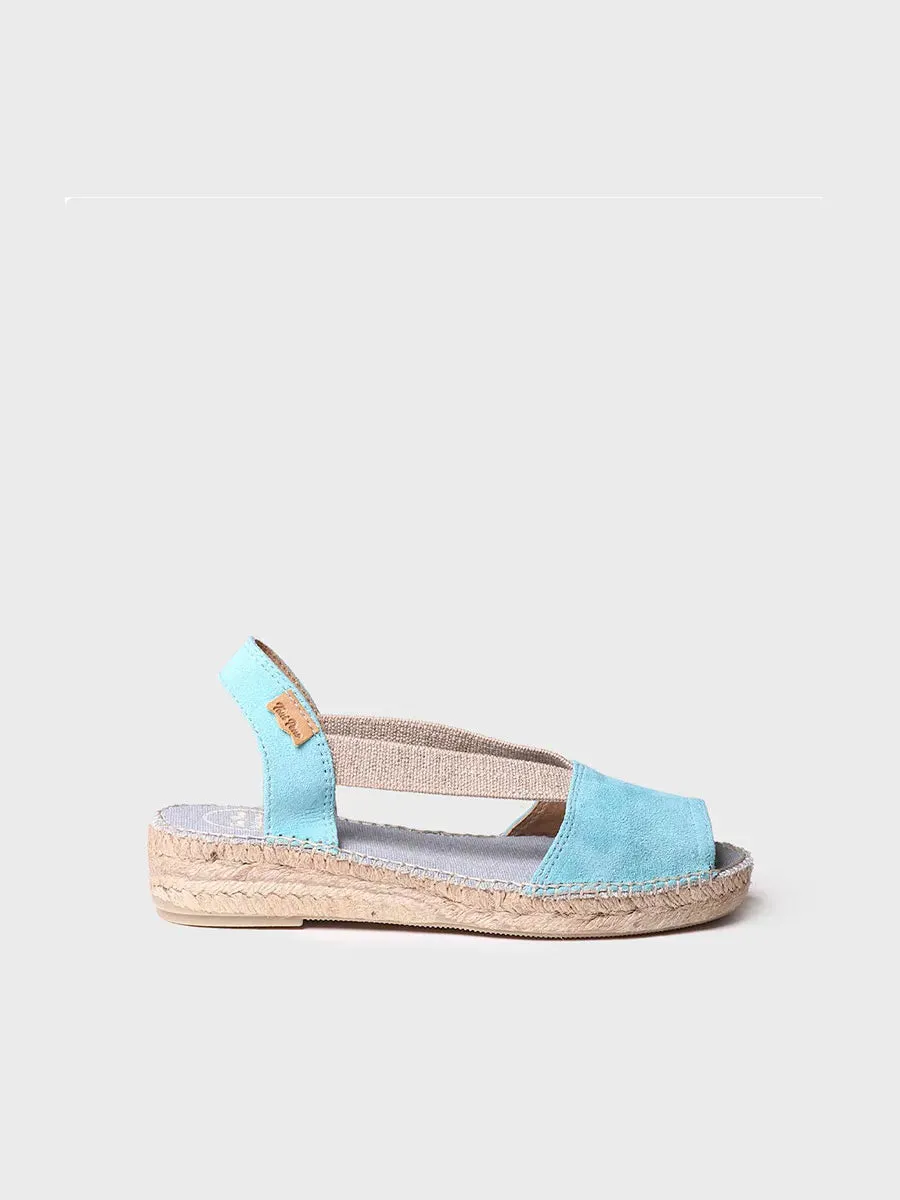 Flat suede sandal - ELLA