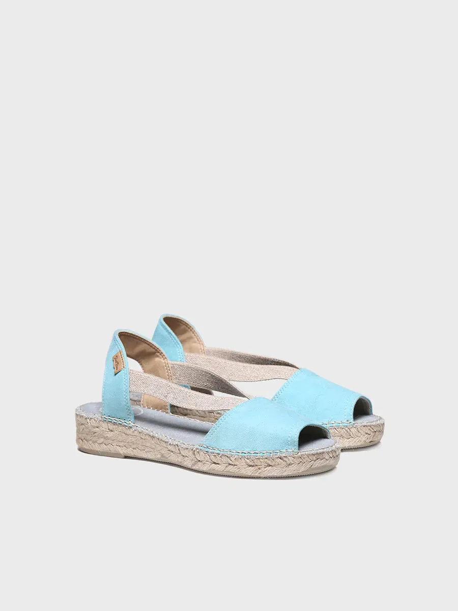 Flat suede sandal - ELLA