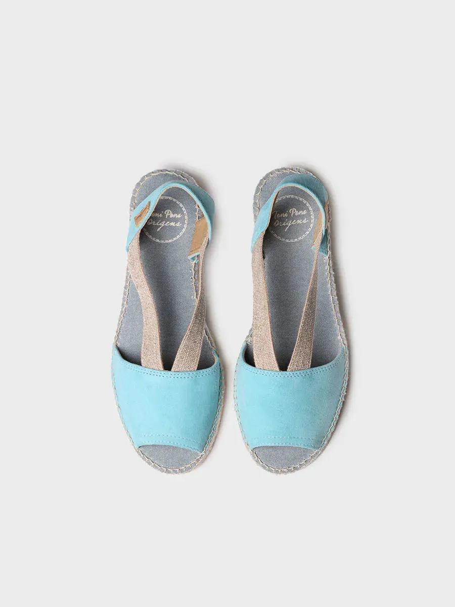 Flat suede sandal - ELLA