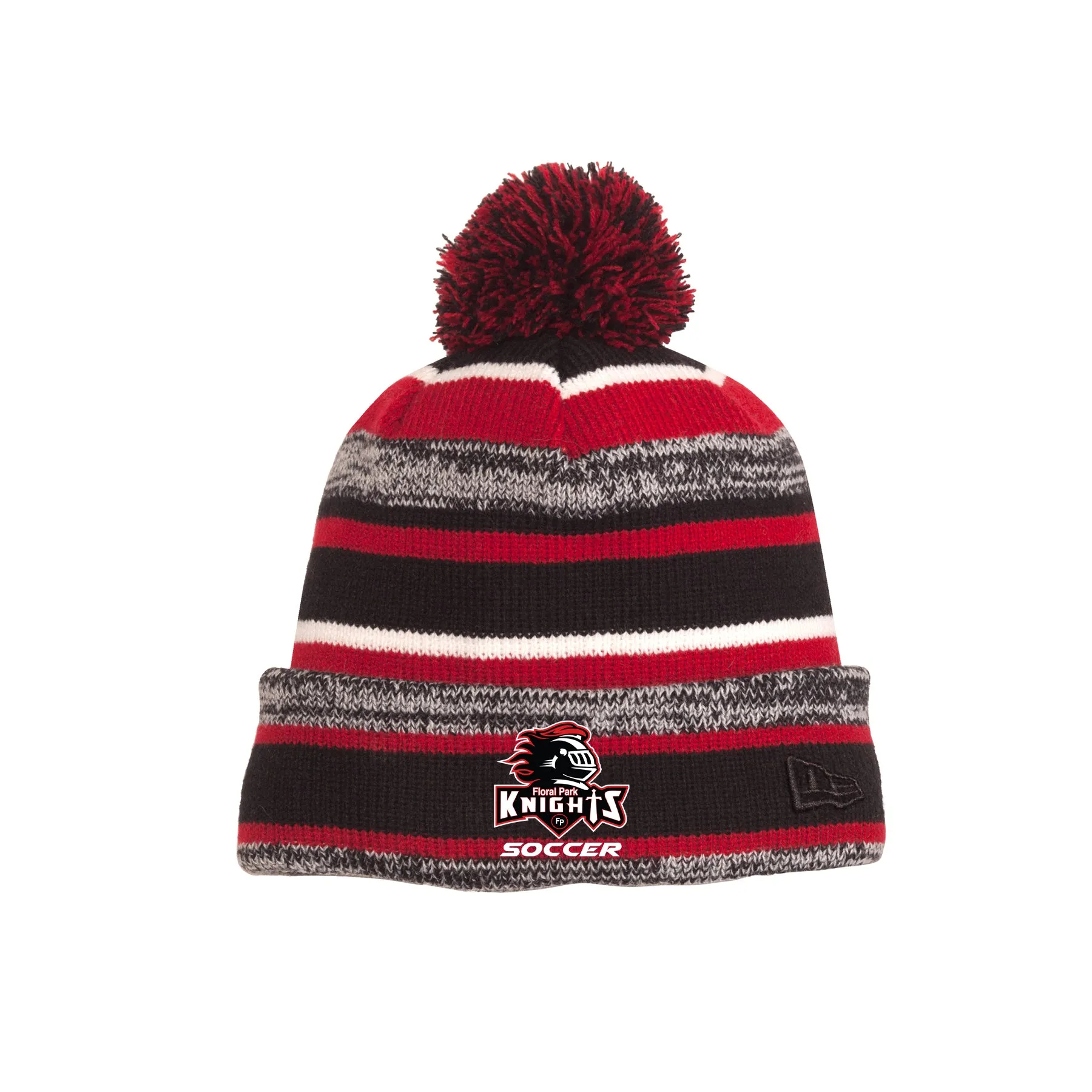 Floral Park Soccer Pom Pom Hat