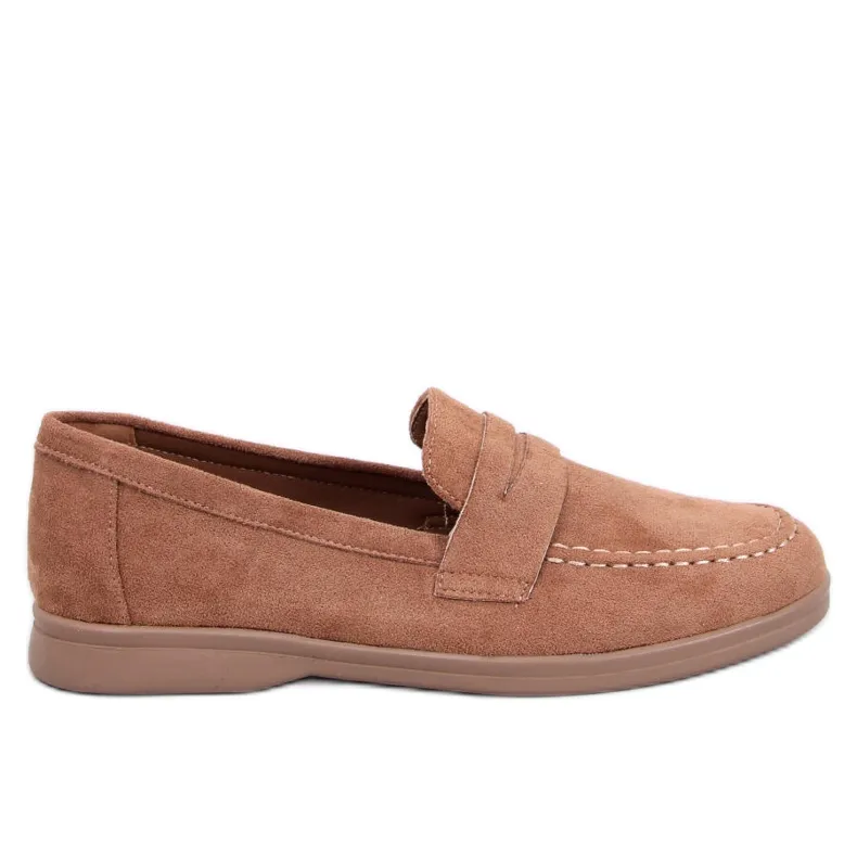 Brown Khaki Moccasins for Women