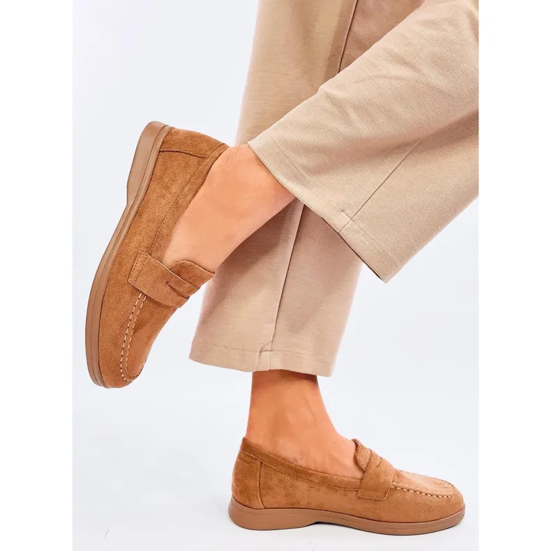 Brown Khaki Moccasins for Women