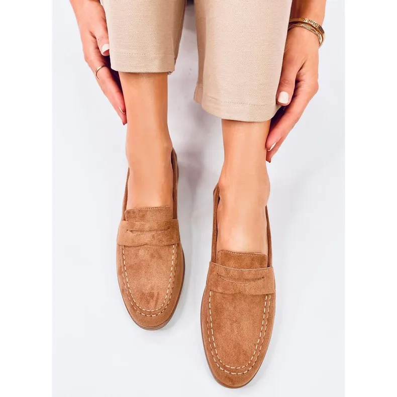 Brown Khaki Moccasins for Women