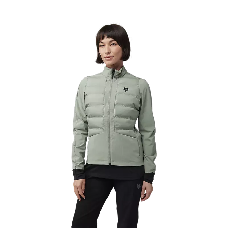 Fox Racing Flexair Fire Hybrid Cycling Jacket - Womens - Moss