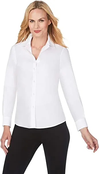 Foxcroft, Diane 10256507 Non-Iron Pinpoint Shirt