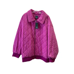 Fuchsia Plus Size Puffer Jacket Quilted by Wild Fable