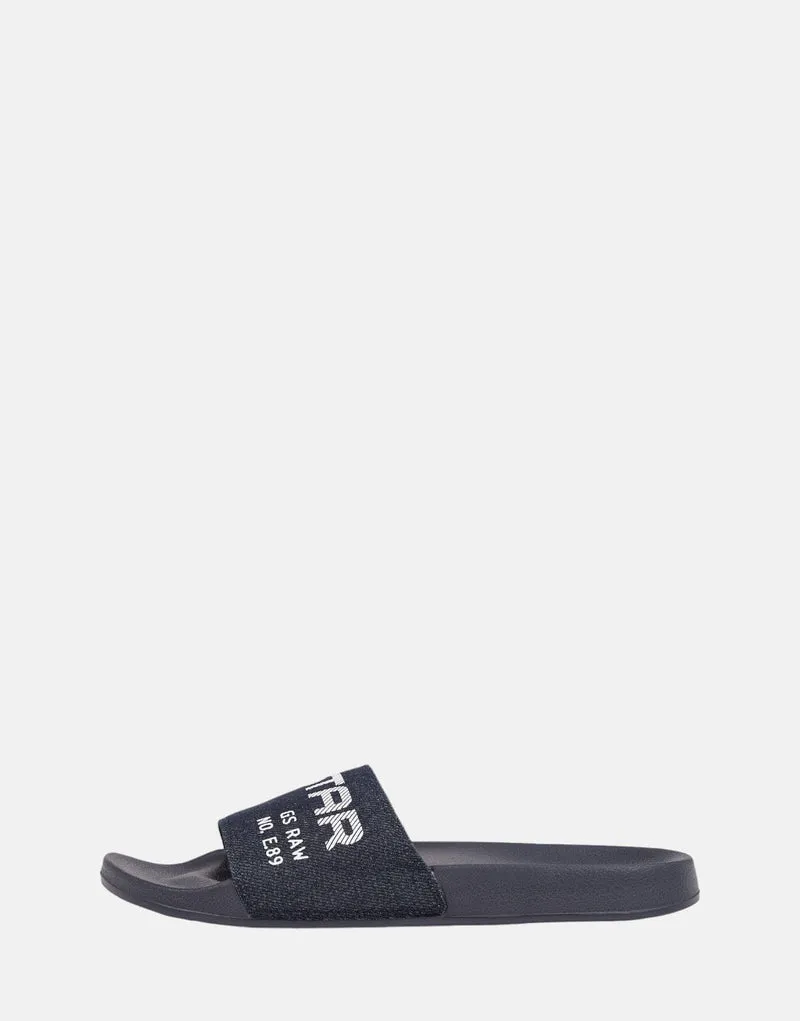 G-Star Raw men's pool slides in dark navy