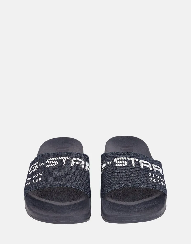 G-Star Raw men's pool slides in dark navy