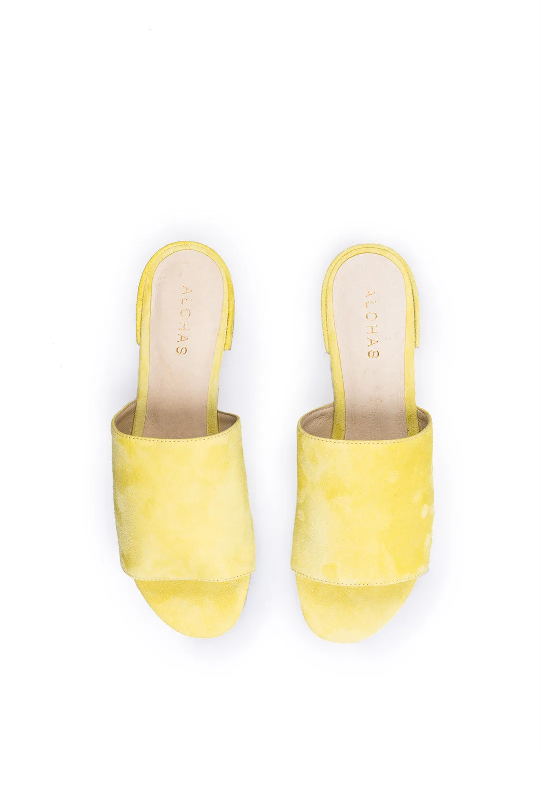 Gabrielle Flat Mule Yellow