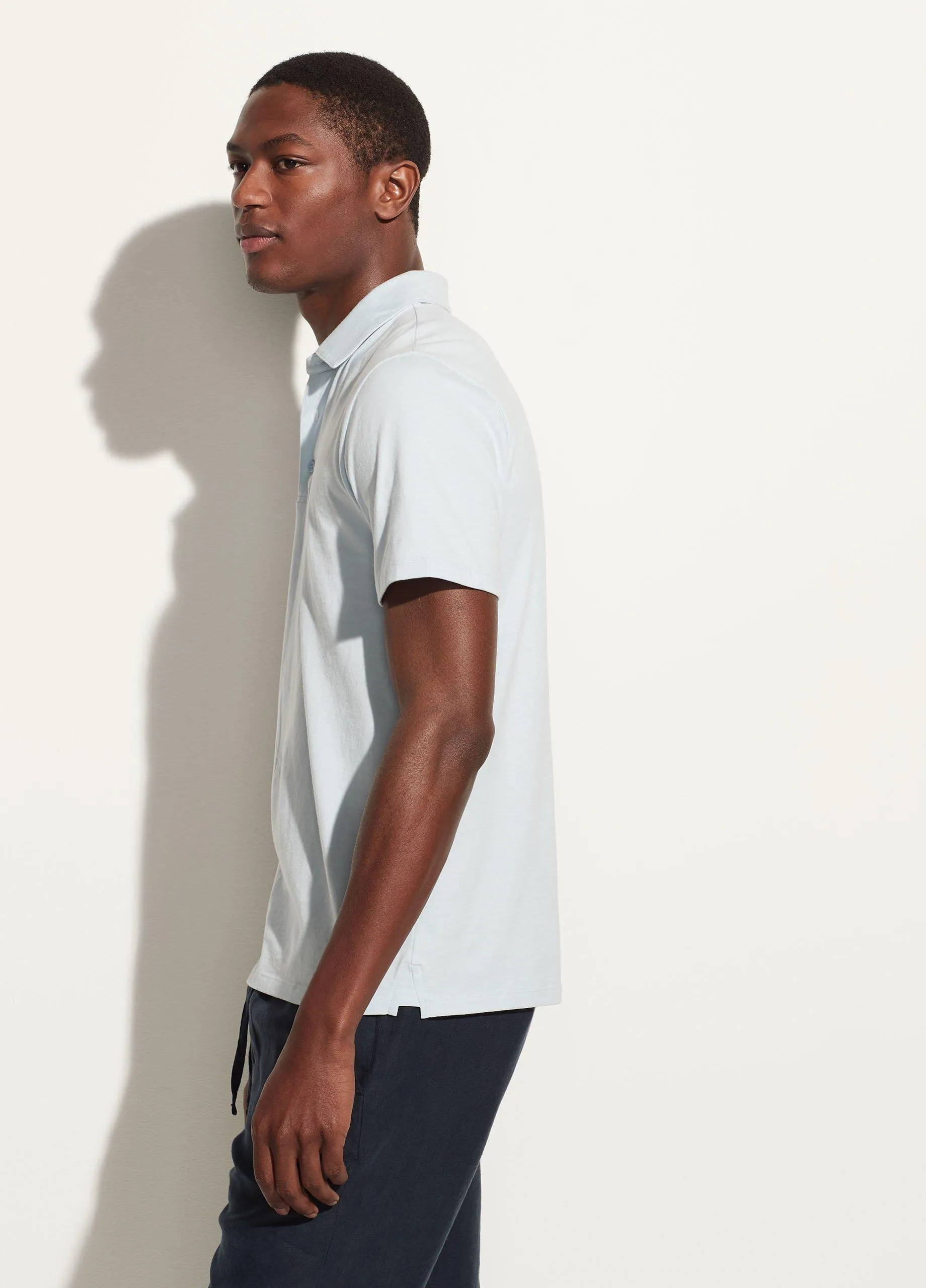 Garment Dye Cotton Polo Shirt