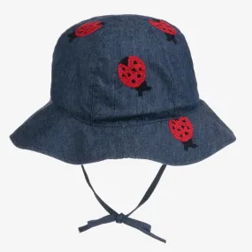 Girls Blue Chambray Sun Hat