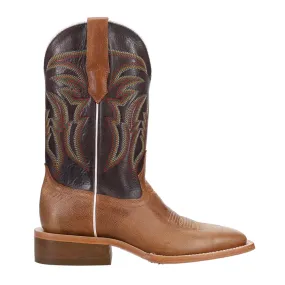 Goat Embroidered Wide Square Toe Cowboy Boots