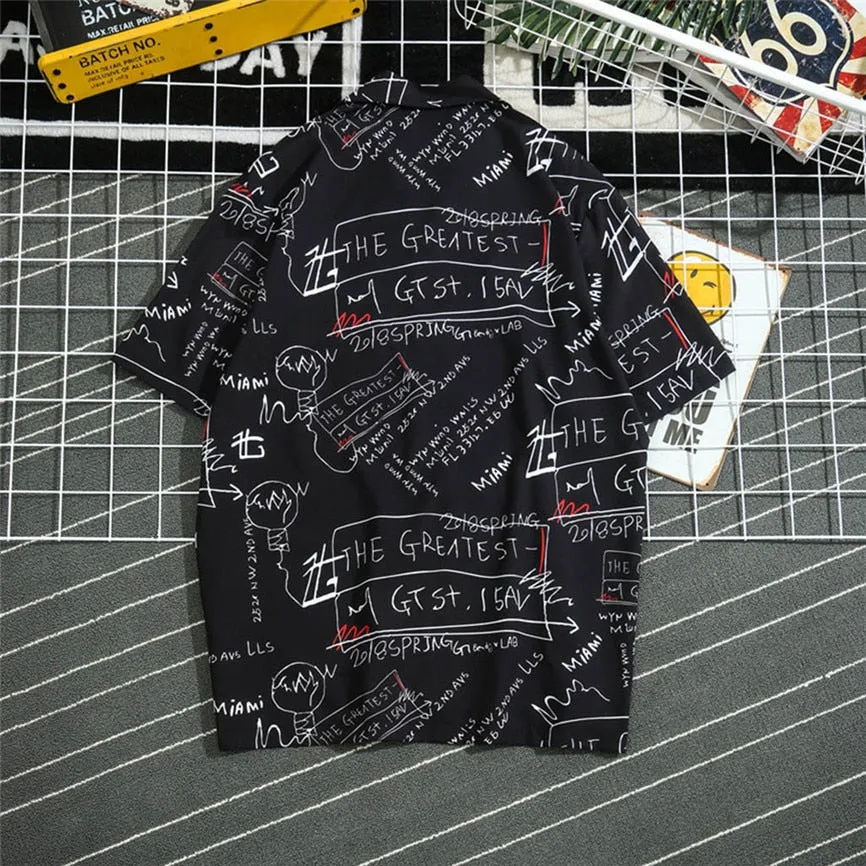 Graffiti Button Top