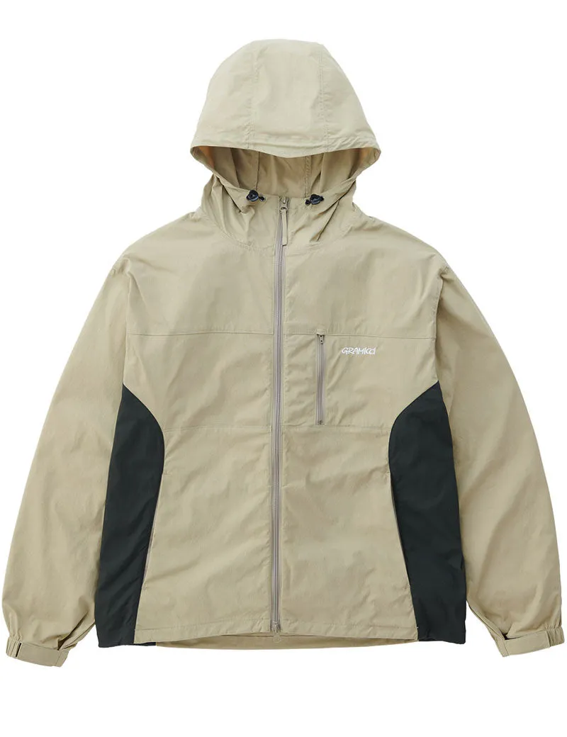 Gramicci Softshell Nylon Hooded Jacket Taupe