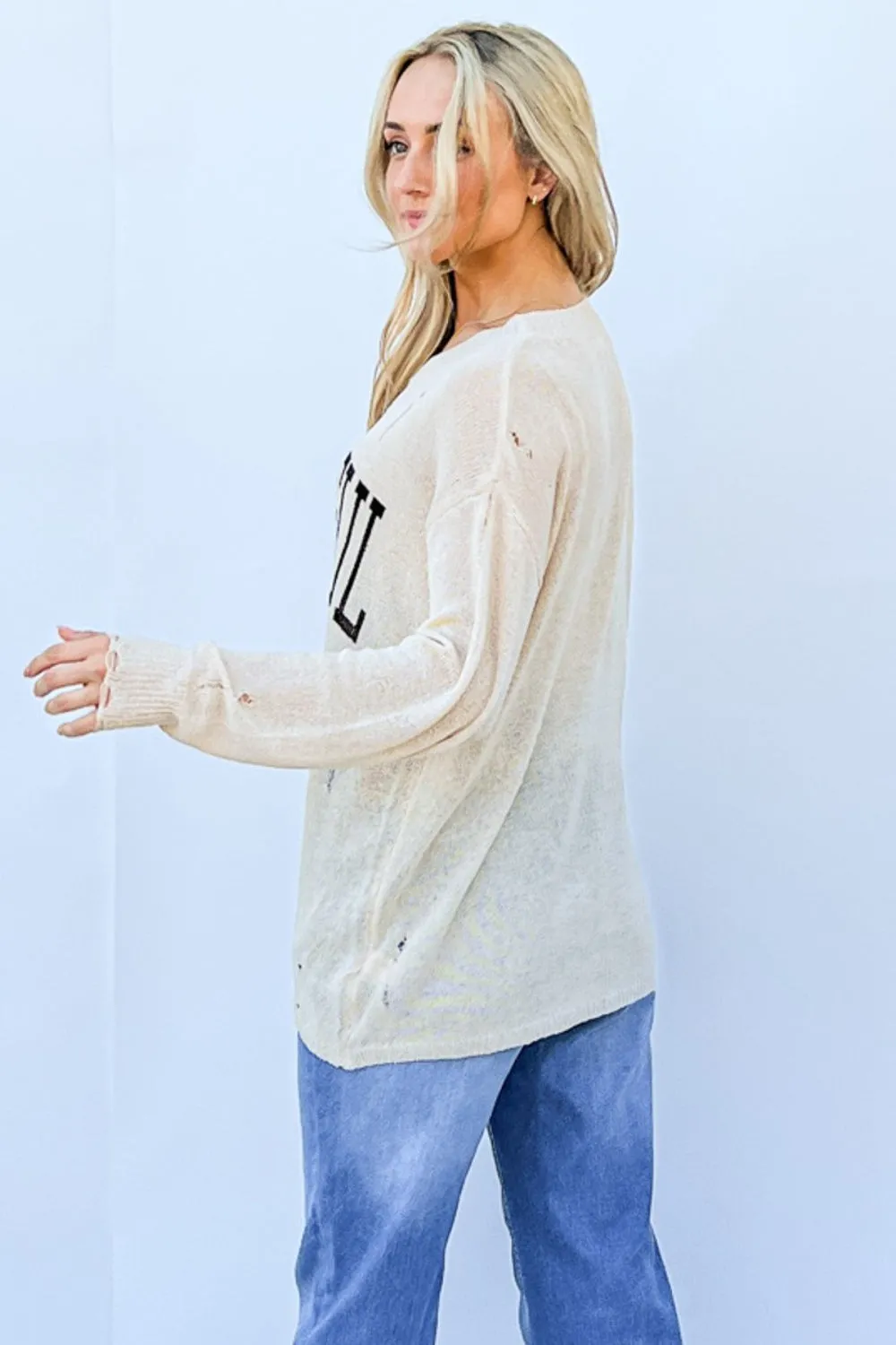 Thankful Long Sleeve Knit Shirt