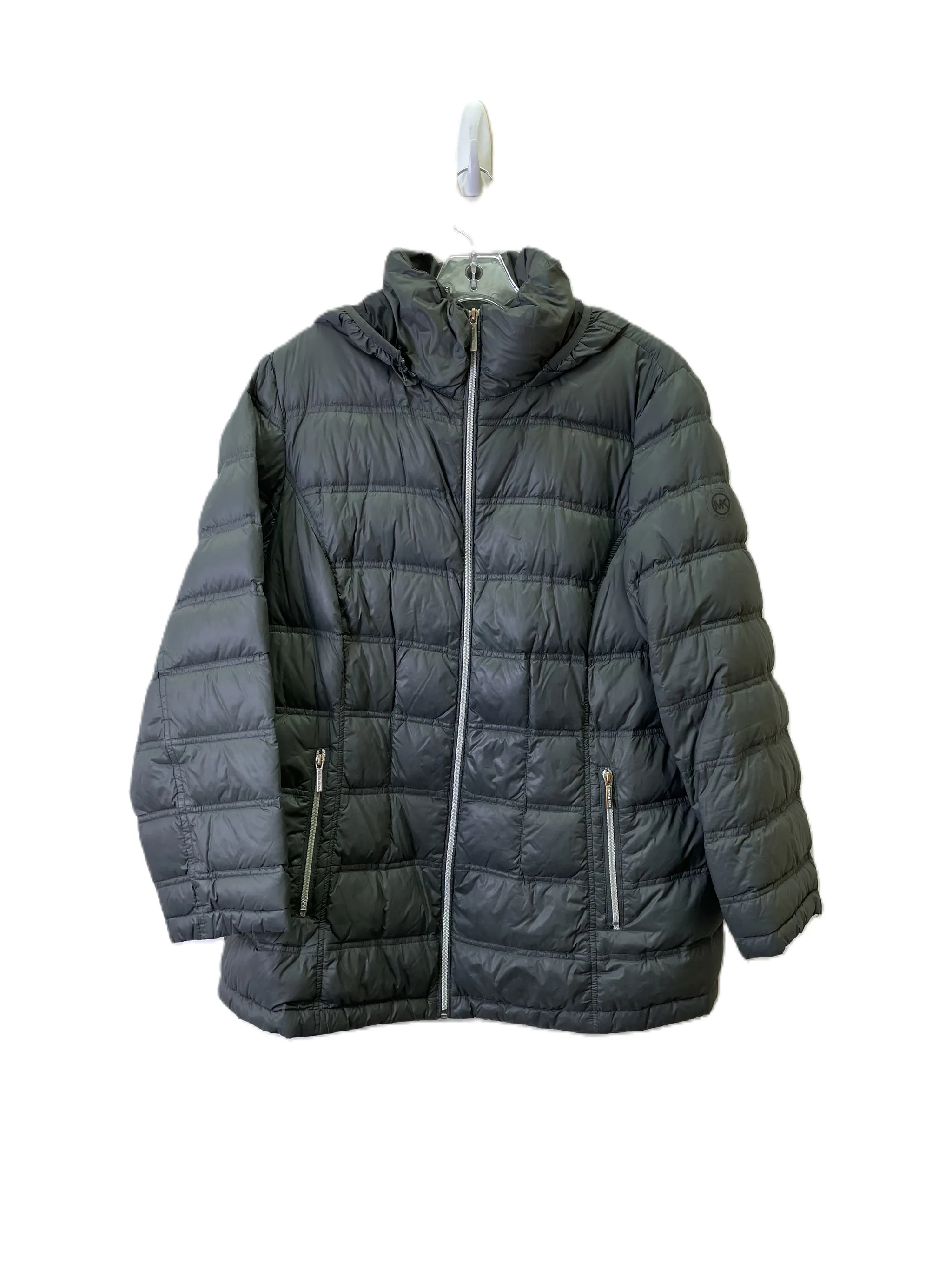 Green Michael Kors Puffer Coat, Size 1x