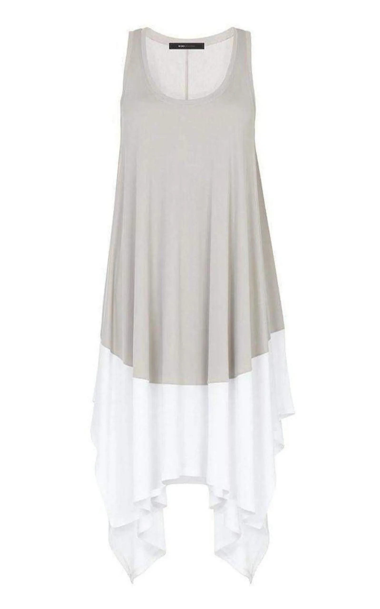 Handkerchief-hem Knit Dress