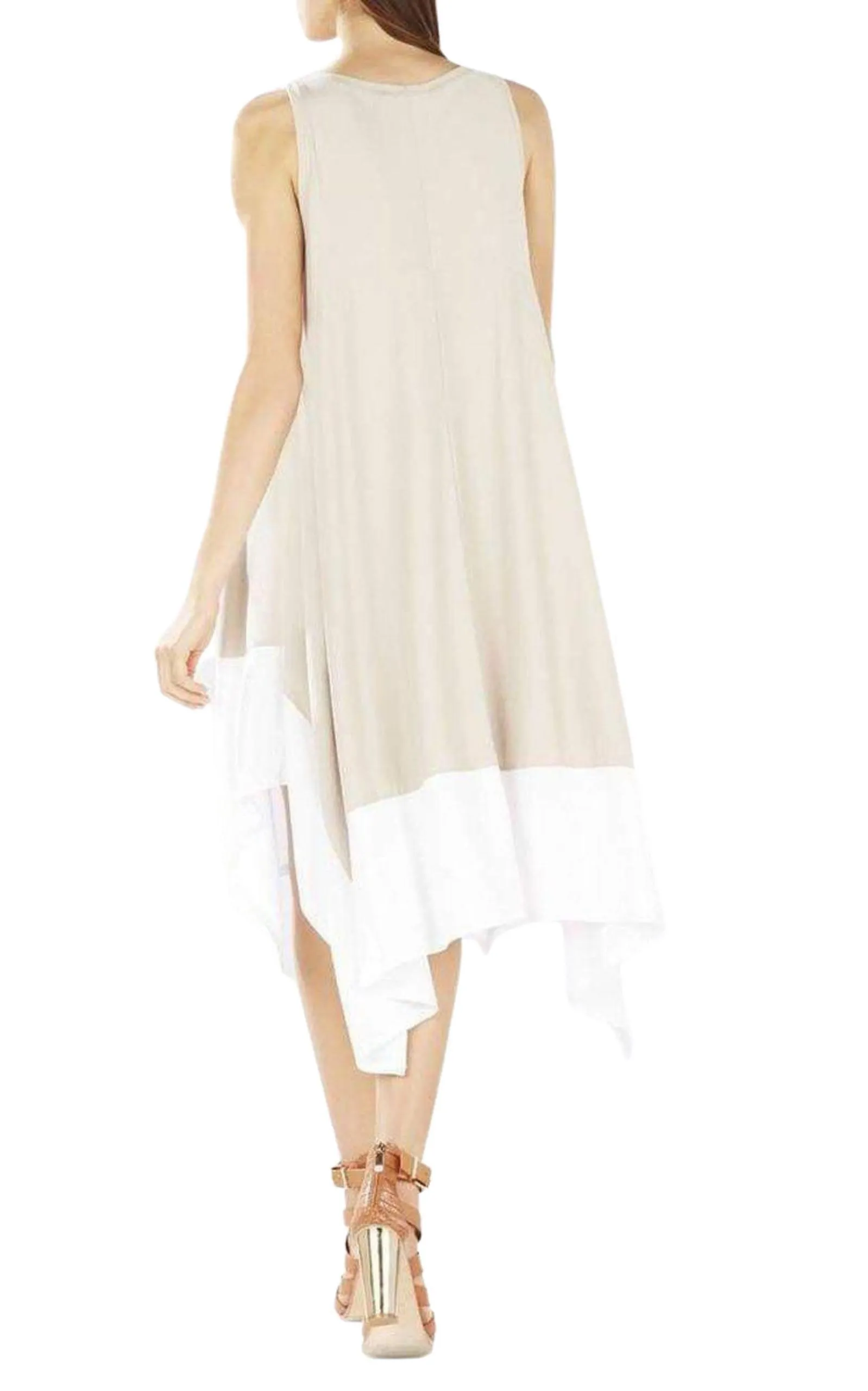 Handkerchief-hem Knit Dress