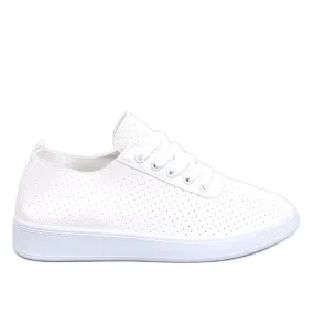 Hodges White openwork sneakers