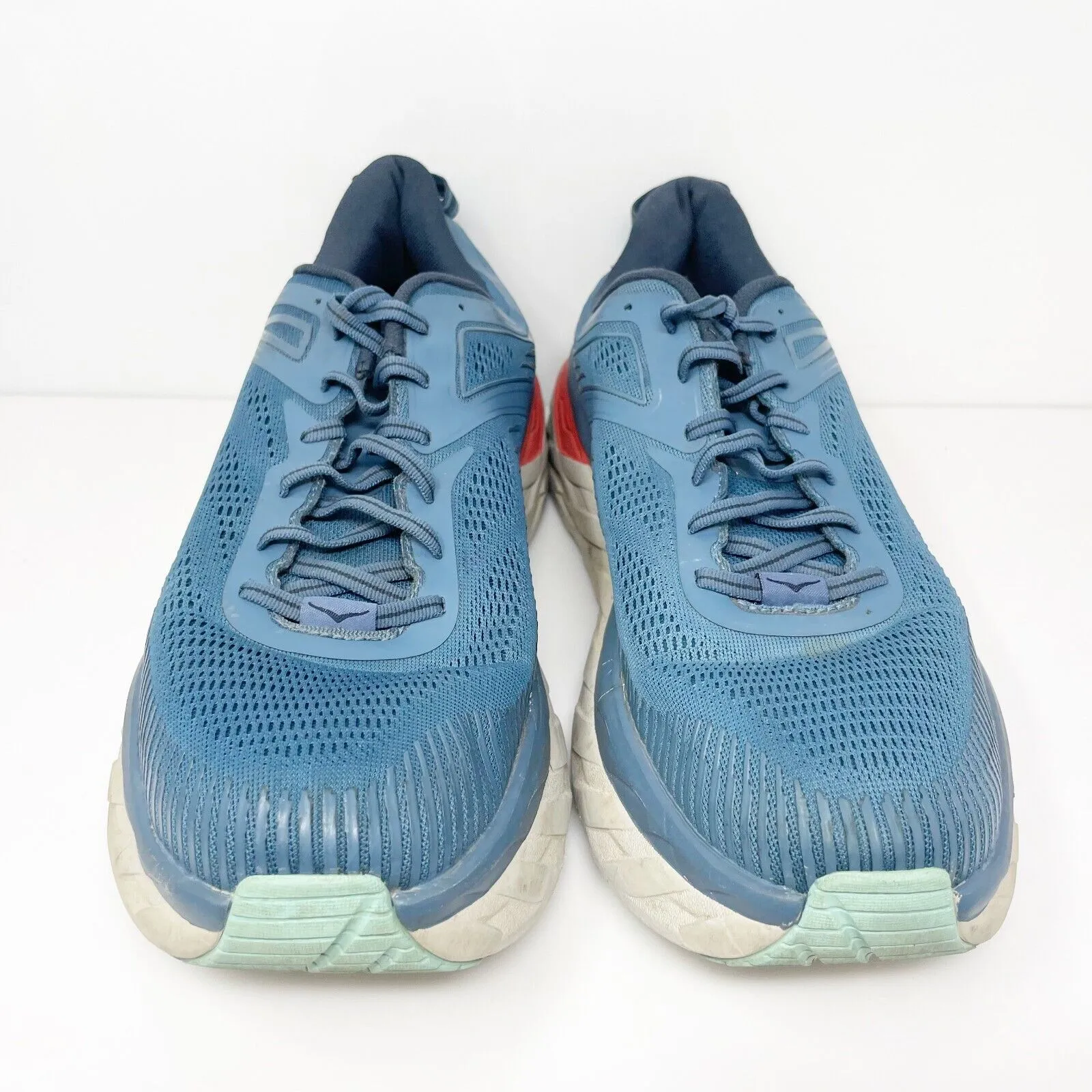 Hoka One One Mens Bondi 7 1110518 RTOS Blue Running Shoes Sneakers Size 11.5