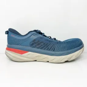 Hoka One One Mens Bondi 7 1110518 RTOS Blue Running Shoes Sneakers Size 11.5