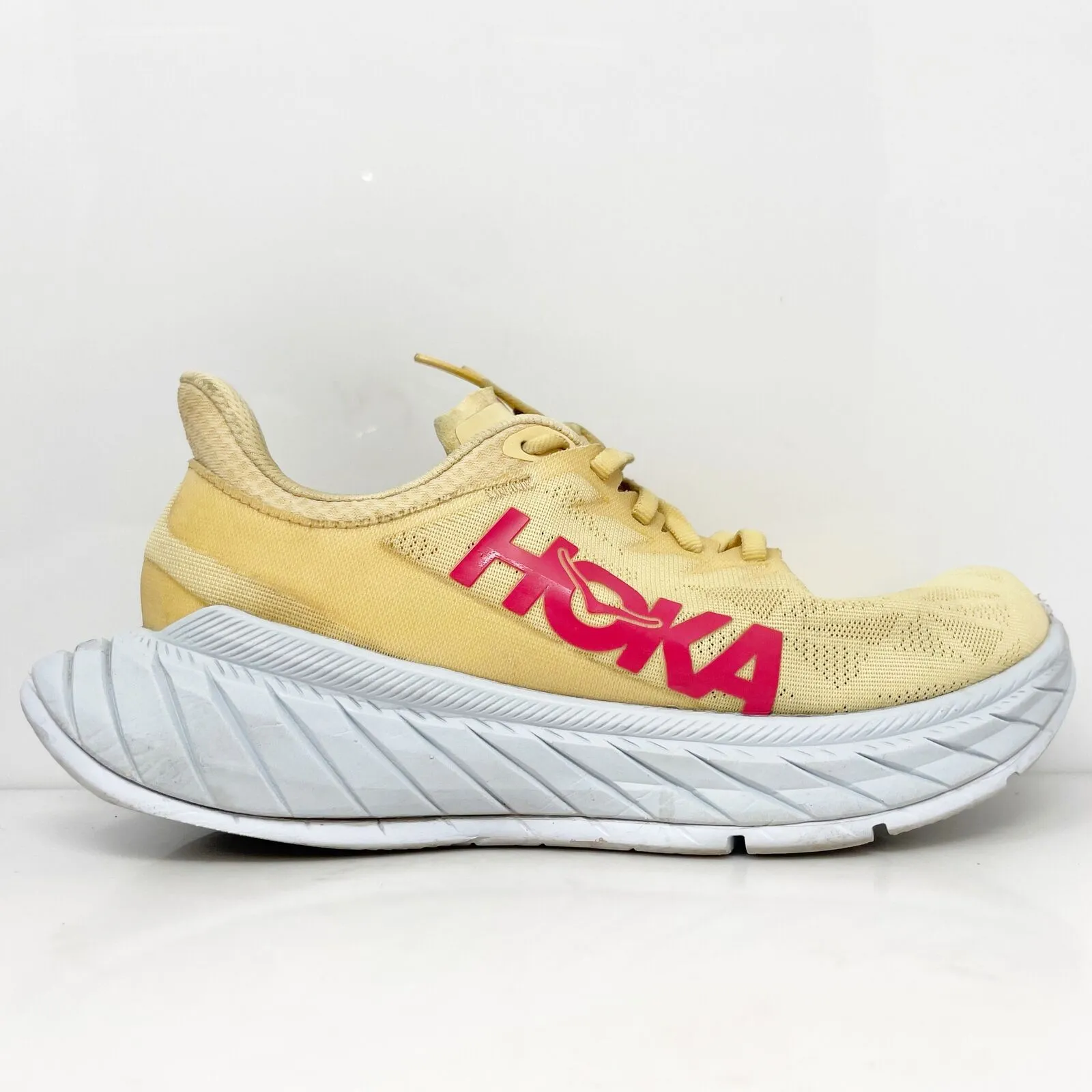 Hoka One One Womens Carbon X 2 1113527 IPPN Yellow Running Shoes Sneakers 7.5 B