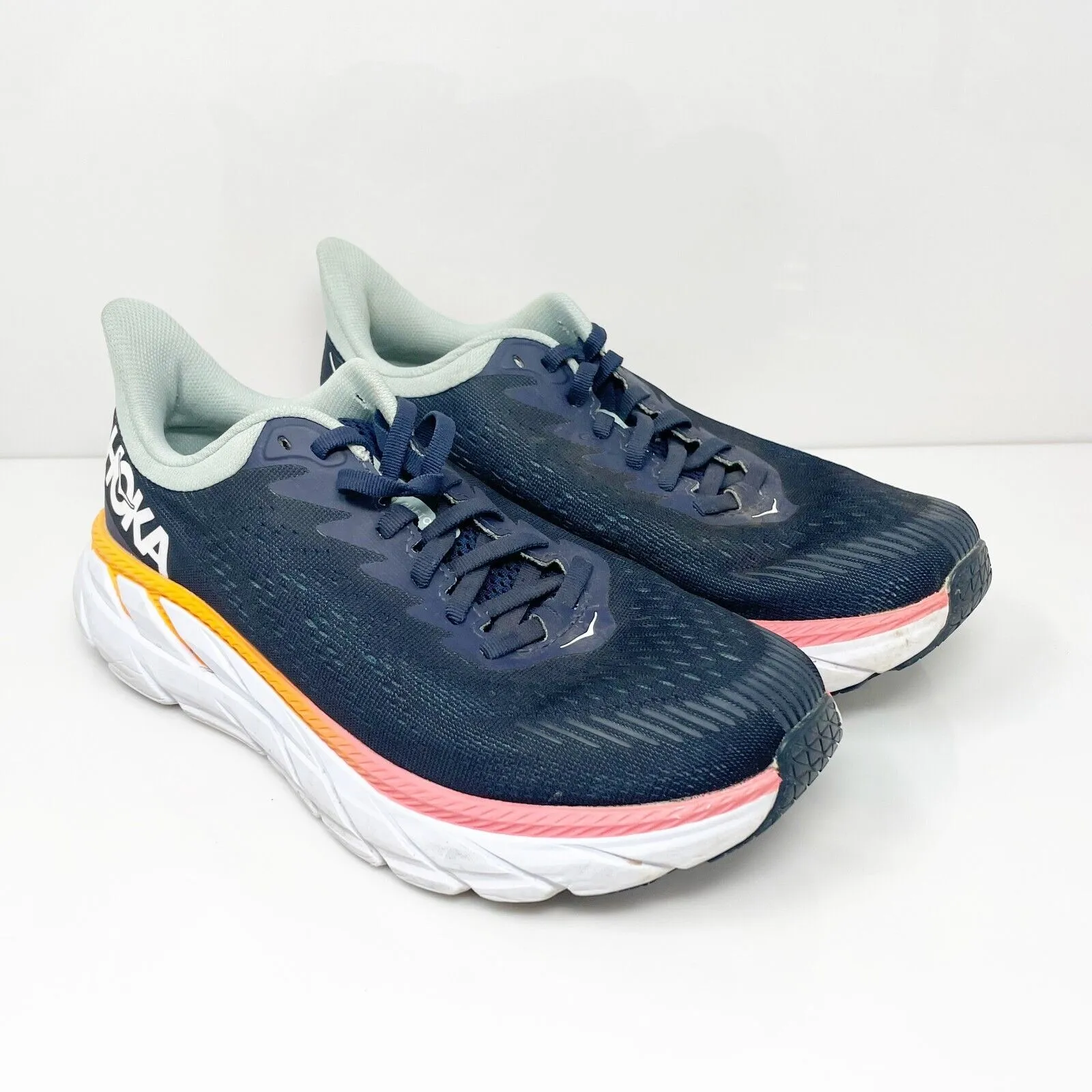 Hoka One One Womens Clifton 7 1110535 BIBH Blue Running Shoes Sneakers Size 7.5D