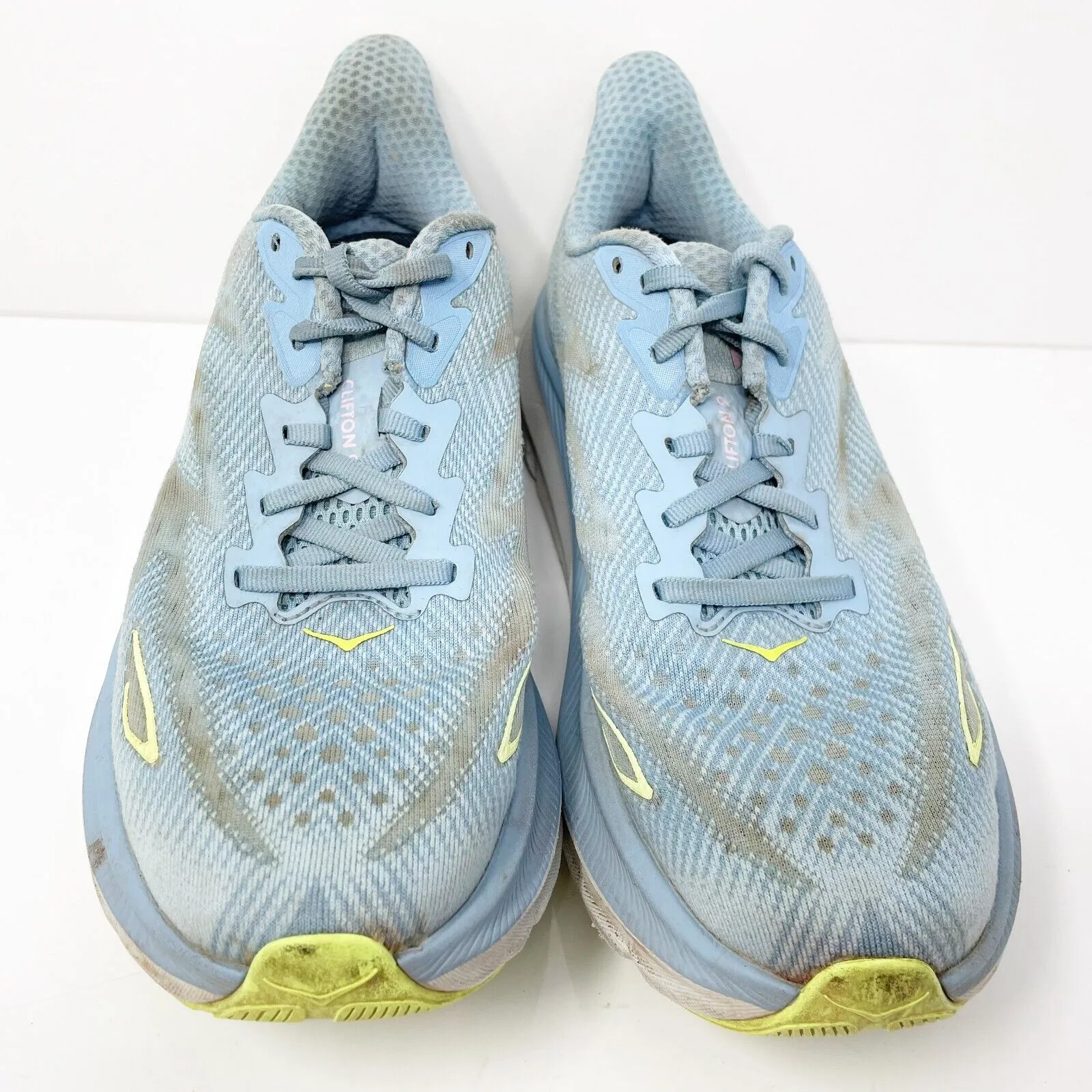 Hoka One One Womens Clifton 9 1127896 DNK Blue Running Shoes Sneakers Size 8.5 B