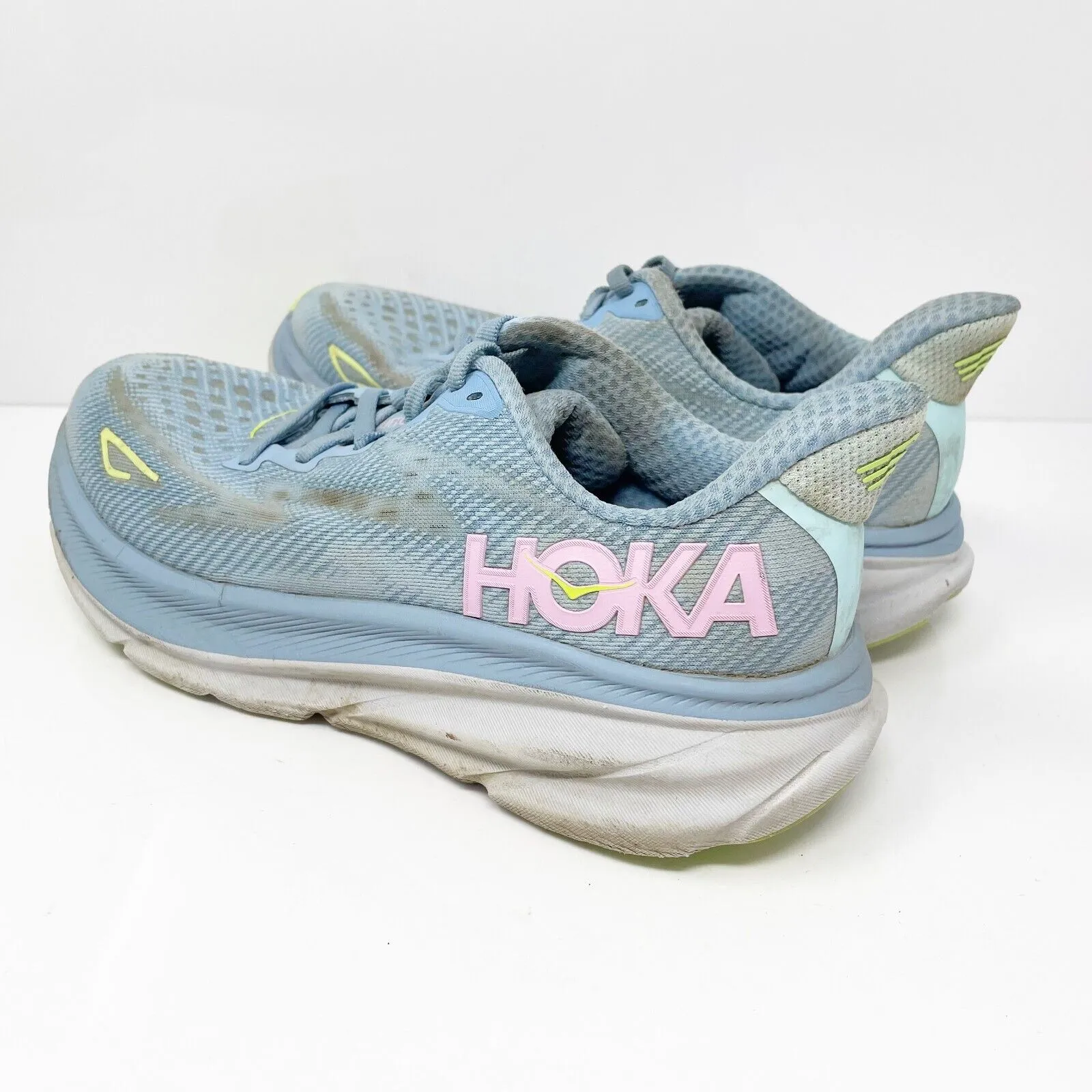 Hoka One One Womens Clifton 9 1127896 DNK Blue Running Shoes Sneakers Size 8.5 B