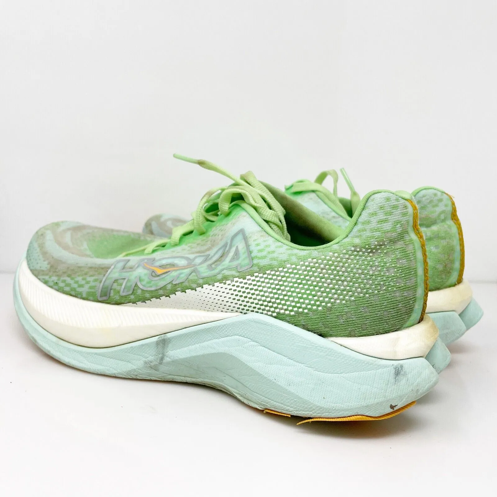 Hoka One One Womens Mach X 1141451 LGSO Green Running Shoes Sneakers Size 8.5 B