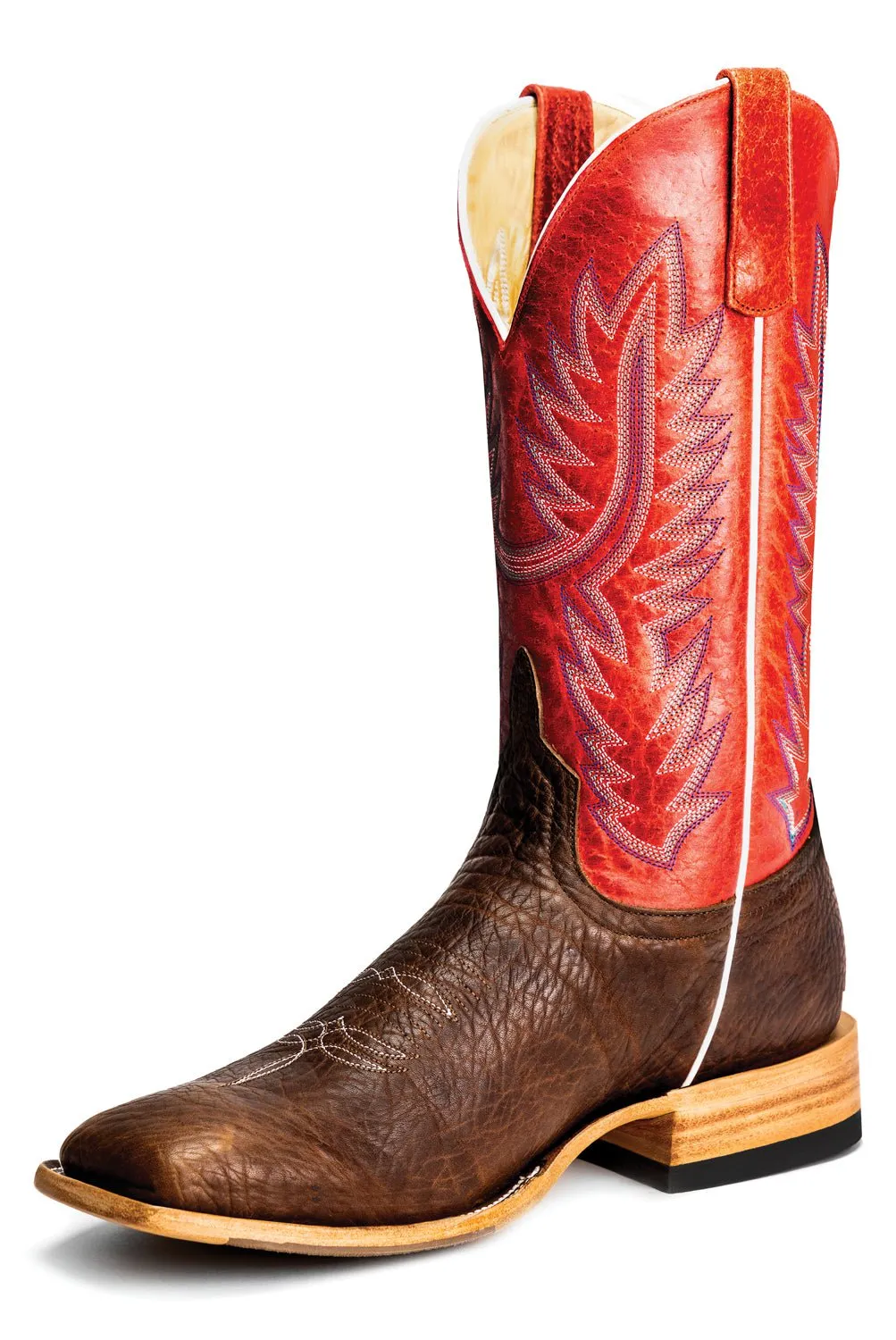 Anderson Bean Men's Brown Leather Top Hand Cowboy Boots - Horsepower