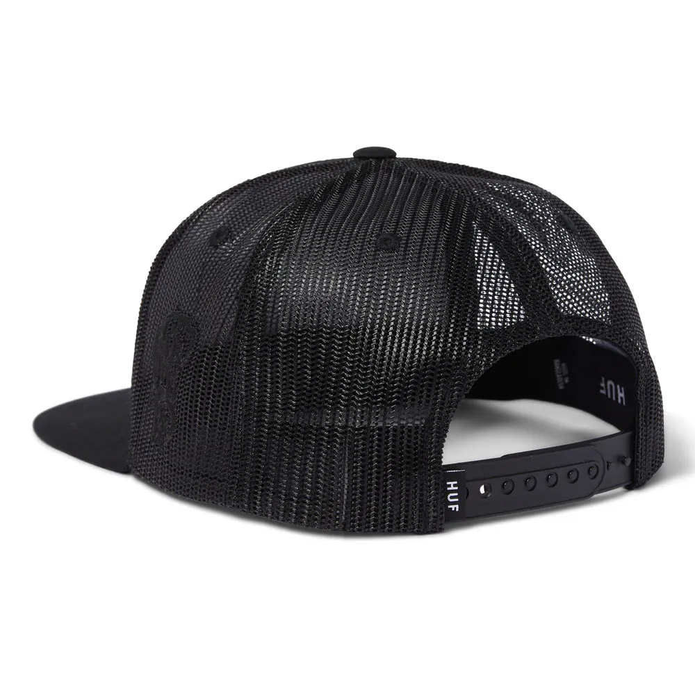 HUF REMIO WAVY TRUCKER HAT // BLACK