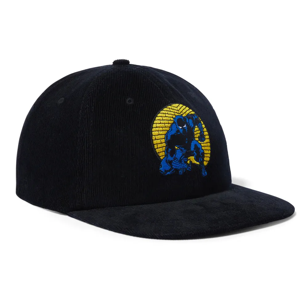 HUF X AVENGERS NIGHT PROWLING SNAPBACK HAT // BLACK