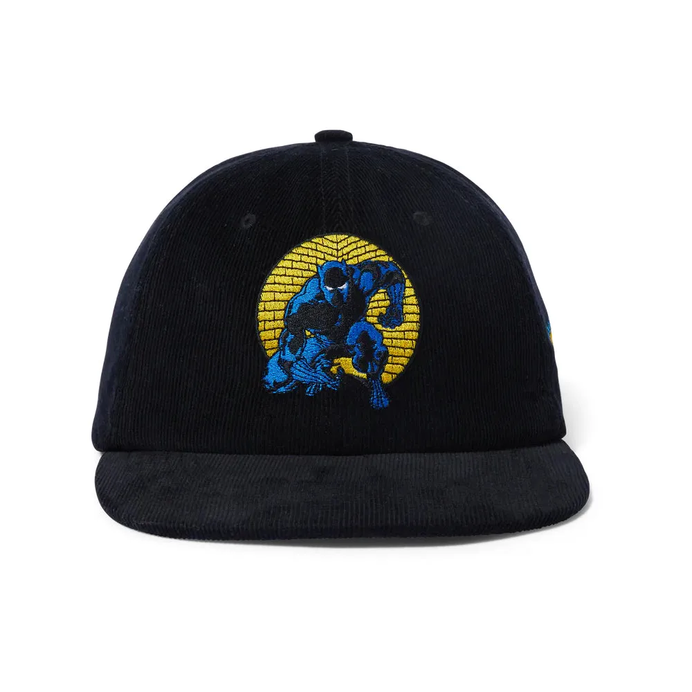 HUF X AVENGERS NIGHT PROWLING SNAPBACK HAT // BLACK