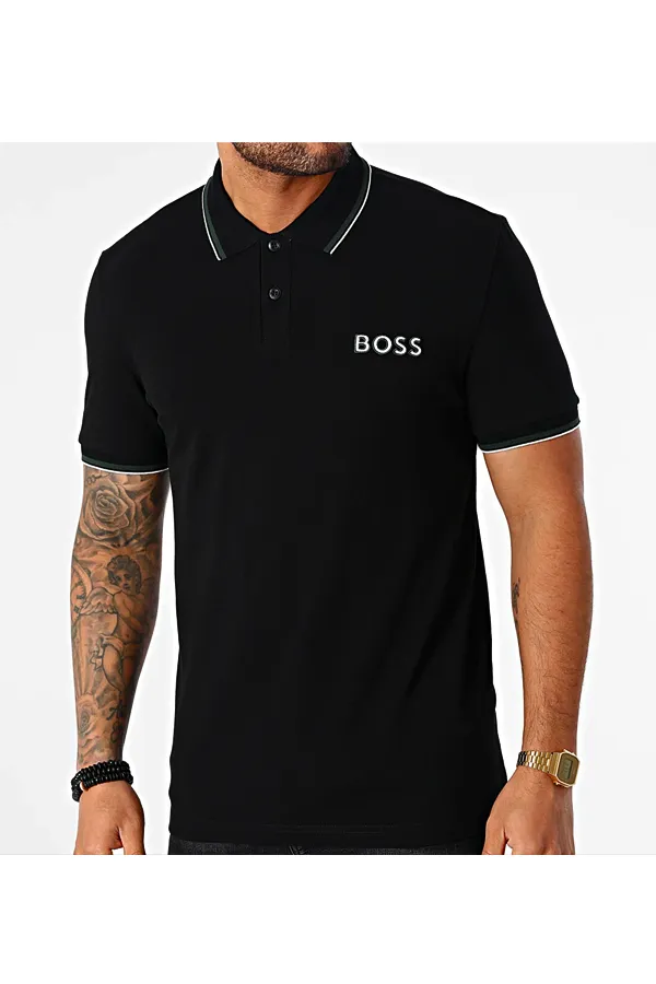 Black Hugo Boss Pelogox Polo