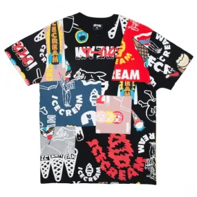 Ice Cream Men Tag Team Knit Tee (black / print knit)